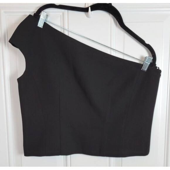 NWT Halston Arianna Evening Crepe Top Size 14 - Picture 2 of 6